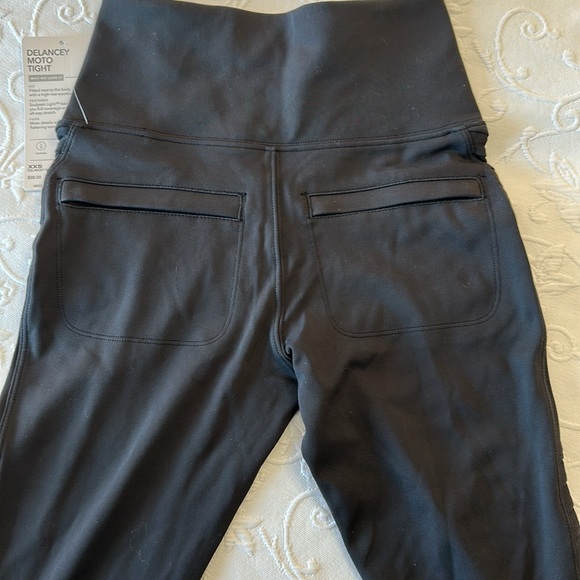 Athleta Women's Black Delancey Moto Tights New‎ with Tags Size XXS - Picture 8 of 11